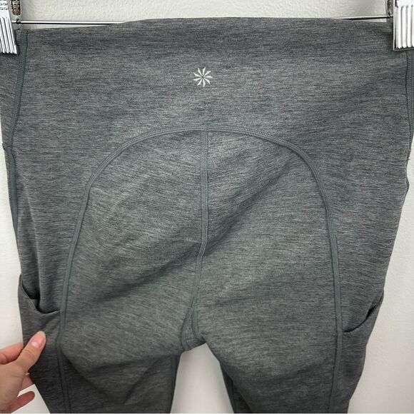 Athleta Grey Ultimate Stash Pocket 7/8 Tight Leggings Size Small Athletic - Picture 6 of 16